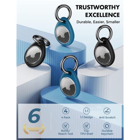 Cable Holder for Apple AirTag - 4 Pack [Fit Tightly Design] [Easy to Install] - Picture 3 of 7